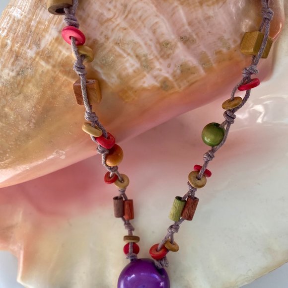 Beaded Summer necklace - Picture 2 of 2